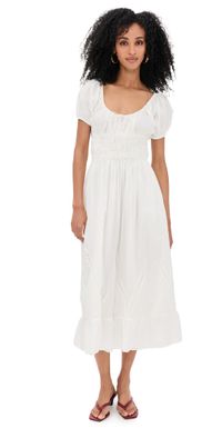 FAITHFULL Sunniva Midi Dress White 12