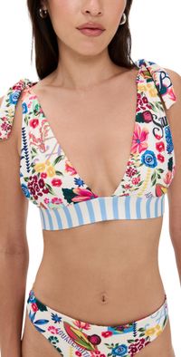 Agua Bendita Laurie Citrus Bikini Top Multicolor XL