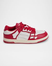 Kid's Skel-Top Two-Tone Leather Low-Top Sneakers, Kids