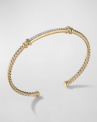 Petite Helena Bracelet with Diamonds in 18K Gold, 3mm, Size L