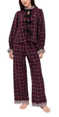 Sea Zahara Sleepwear PJ Set Red XS