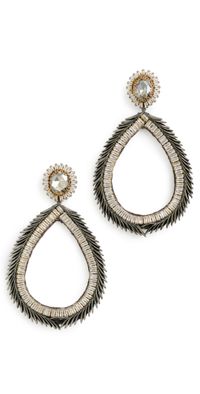 Deepa Gurnani Deepa by Deepa Gurnani Sydney Earrings Gunmetal One Size