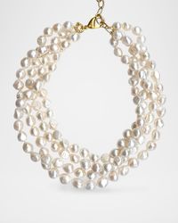 Freshwater Pearl Multi Row Necklace