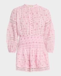 Janis Floral Cotton Voile Mini Dress