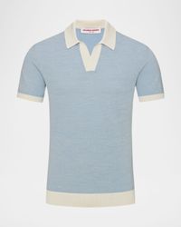 Men's Horton Contrast-Trim Polo Shirt