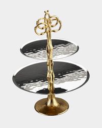 Evoca 24K Gold-Plated 2-Tier Server