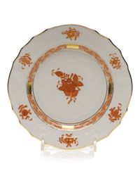 Rust Chinese Bouquet Bread & Butter Plate