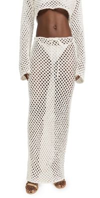 Bananhot Magen Knitted Skirt White M/L