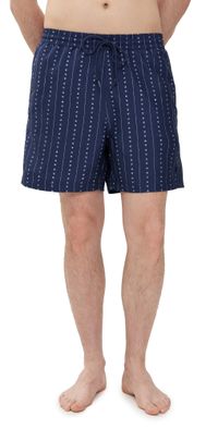 Carhartt WIP Slater Swim Trunks Heart C Pinstripe/Ink/Natural L