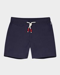Men's Drawstring Mid-Length Swim Shorts