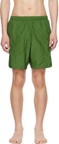 AMI Paris Green Ami de Cœur Swim Shorts