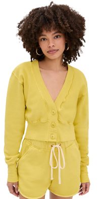 Les Tien Diana Crop Cardigan Electric Dijon M