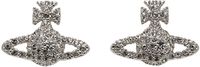 Vivienne Westwood Silver Grace Bas Relief Stud Earrings