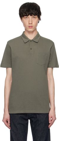 Sunspel Khaki Riviera Polo