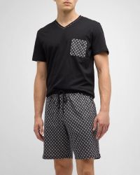 Men's Vince Patterned Short Pajama Set