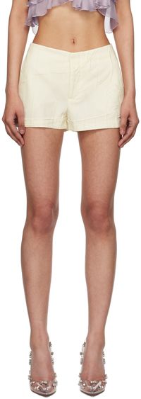 Blumarine Off-White Pocket Shorts