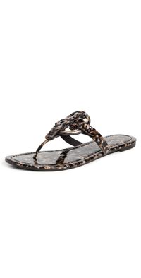 Tory Burch Resin Miller Sandals Caramel/Multi 6