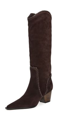 Alexandre Birman Victoria Saddle Boots Dark Brown 40