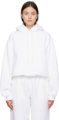 alexanderwang.t White Bonded Hoodie