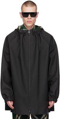 Burberry Black Check Coat
