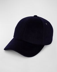 Men's Wool Baseball Cap with Signature Trim