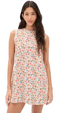 La Maregold Poppy Dress Bright Shell Print XL