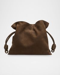 Flamenco Clutch Bag in Nubuck Leather