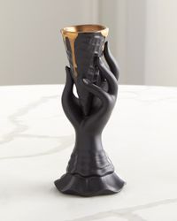 Gilded I-Scream Bud Vase