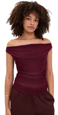 LE BOP Amalie Top Burgundy XXL
