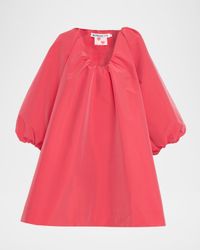 George Gathered Taffeta Mini Dress
