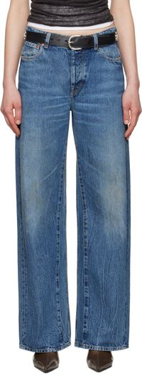 OUR LEGACY Blue Treble Cut Jeans