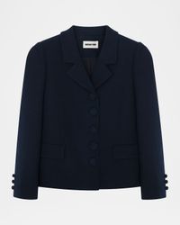Short Wool-Blend Jacket