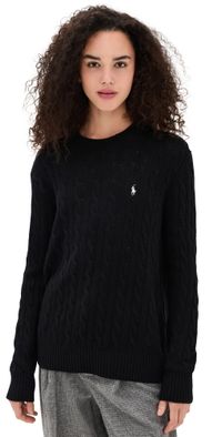 Polo Ralph Lauren Long Sleeve Crewneck Pullover Sweater Polo Black L