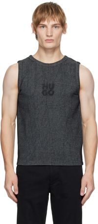 Hugo Black Logo Tank Top