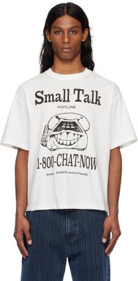 Small Talk Studio White 'Small Talk Hotline' S/S T-shirt