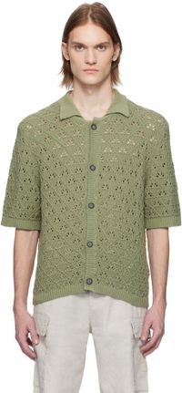 Hugo Green Knitted Cotton Polo