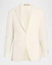 Men's Wool Peak Lapel Dinner Jacket