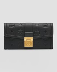 Tracy Logo-Embossed Leather Wallet on Chain