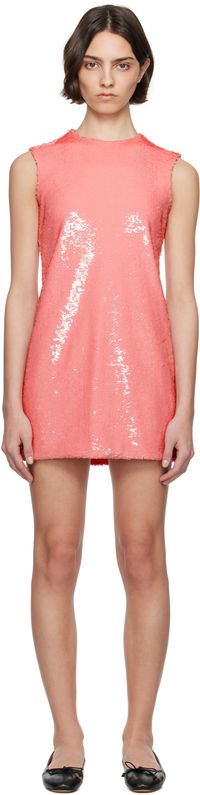 JW Anderson Pink Sequin Shift Minidress