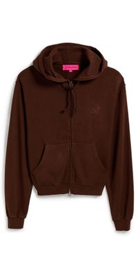 The Elder Statesman Unisex Daily Zip Hoodie Wenge XS