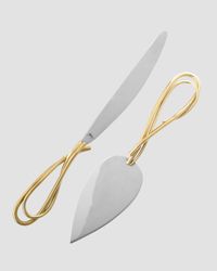 Calla Lily Cake Knife Server Set