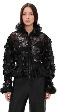 AKNVAS Sofie Sequin Lace Jacket Black 4