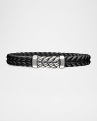 9mm Men's Chevron Rubber Bracelet