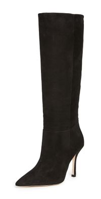 Larroudé Kate To the Knee Boots Black 5.5