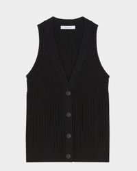 Bimba V-Neck Rib Vest