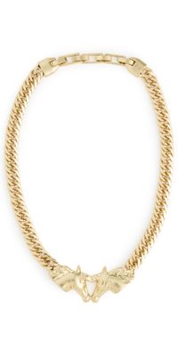 Clare V. Le Cheval Necklace Vintage Gold One Size