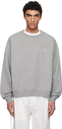 1017 ALYX 9SM Gray Boxy Crewneck Sweatshirt