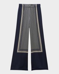 Olive Printed Pull-On Pants
