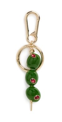 BaubleBar Briny Baby Olive Bag Charm Green/Gold One Size