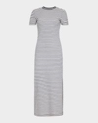 Skye Stripe Short-Sleeve Midi Dress